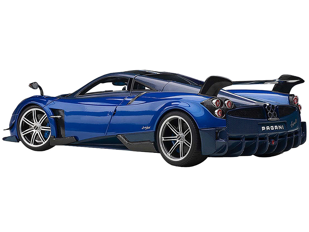 Pagani Huayra BC Blu Francia / Candy Blue Metallic with Carbon Accents 1/18 Model Car by Autoart <h2>Pagani Autoart</h2> <p>High-quality diecast perfect for collectors and enthusiasts. Features detail