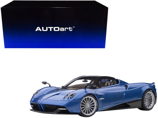 Pagani Huayra Roadster Blue Tricolore Carbon Fiber with Black Top Luggage Set 1/18 Model Car by Autoart <h2>Pagani Autoart</h2> <p>High-quality diecast perfect for collectors and enthusiasts. Features
