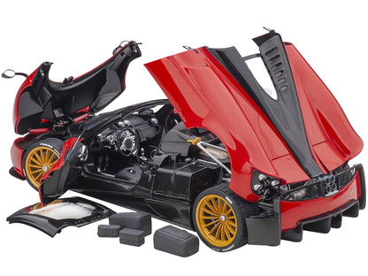 Pagani Huayra Roadster Rosso Monza Red and Carbon with Luggage Set 1/18 Model Car by Autoart <h2>Pagani Autoart</h2> <p>High-quality diecast perfect for collectors enthusiasts. Features detailed inter