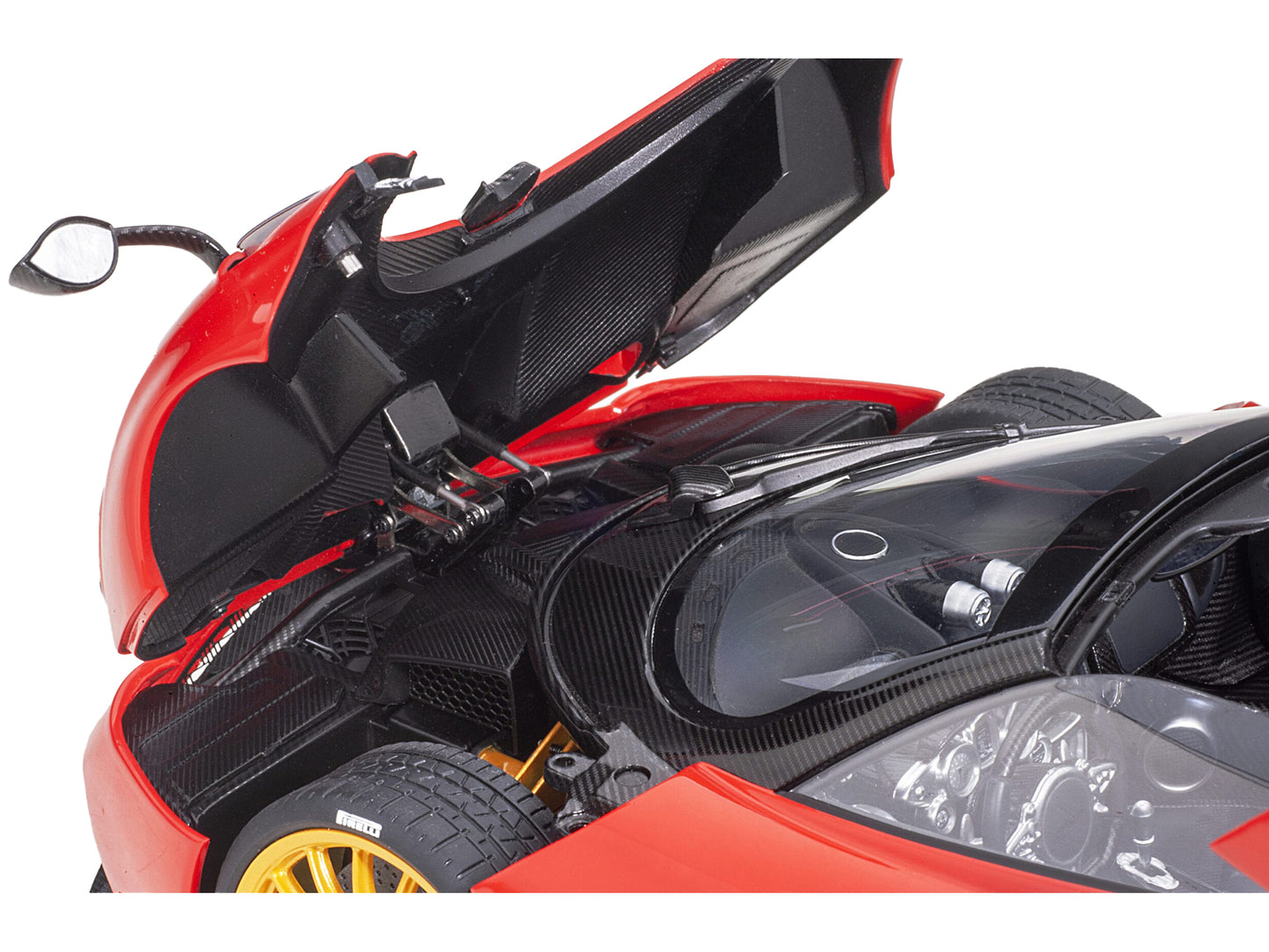 Pagani Huayra Roadster Rosso Monza Red and Carbon with Luggage Set 1/18 Model Car by Autoart <h2>Pagani Autoart</h2> <p>High-quality diecast perfect for collectors enthusiasts. Features detailed inter