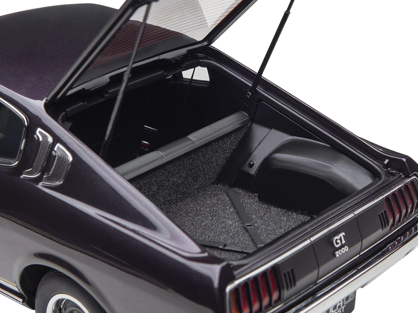 1973 Toyota Celica Liftback 2000GT (RA25) RHD (Right Hand Drive) Dark Purple Metallic 1/18 Model Car by Autoart <h2>1973 Autoart</h2> <p>High-quality diecast perfect for collectors and enthusiasts. Fe