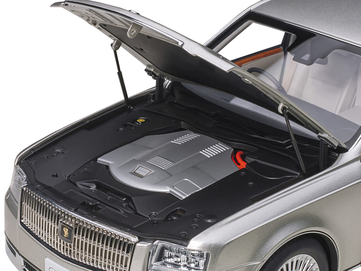 Toyota Century with Curtains RHD (Right Hand Drive) Silver Special Edition 1/18 Model Car by Autoart <h2>Toyota Autoart</h2> <p>High-quality diecast perfect for collectors and enthusiasts. Features de