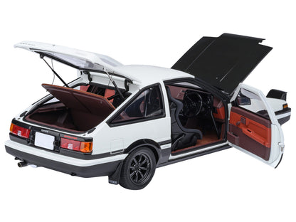 Toyota Sprinter Trueno (AE86) RHD (Right Hand Drive) "Project D Final Version" White with Carbon Hood "Initial D" (1995-2013) TV Series "30th Anniversary" 1/18 Model Car by Autoart <h2>Toyota Autoart<