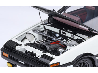 Toyota Sprinter Trueno (AE86) RHD (Right Hand Drive) "Project D Final Version" White with Carbon Hood "Initial D" (1995-2013) TV Series "30th Anniversary" 1/18 Model Car by Autoart <h2>Toyota Autoart<
