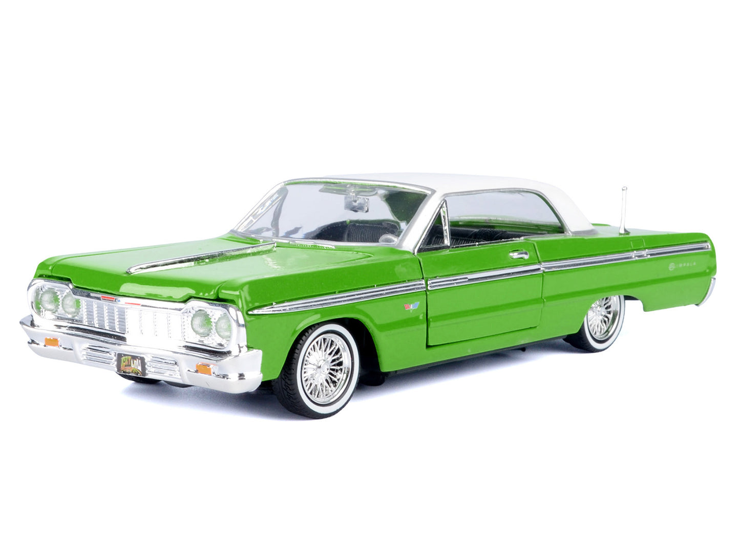 1964 Chevrolet Impala Lowrider Hard Top Green with White "Get Low" Series 1/24 Diecast Model Car by Motormax <h2>1964 Motormax</h2> <p>High-quality perfect for collectors and enthusiasts. Features det