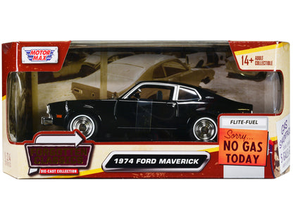 1974 Ford Maverick Black "Forgotten Classics" Series 1/24 Diecast Model Car by Motormax <h2>1974 Motormax</h2> <p>High-quality perfect for collectors and enthusiasts. Features detailed interior exteri
