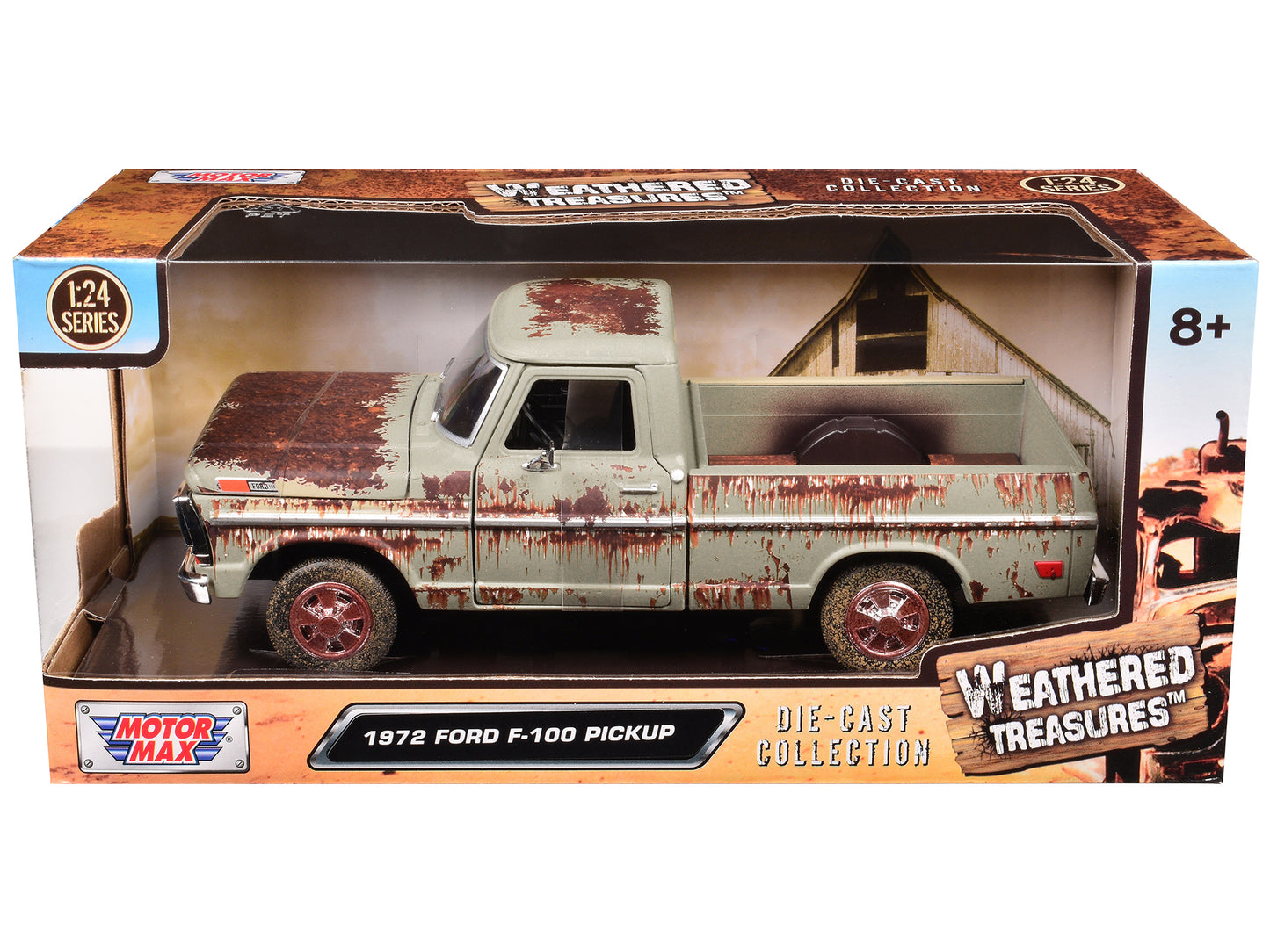 1972 Ford F-100 Pickup Truck Beige (Rusted) "Weathered Treasures" Series 1/24 Diecast Model Car by Motormax <h2>1972 Motormax</h2> <p>High-quality perfect for collectors and enthusiasts. Features deta