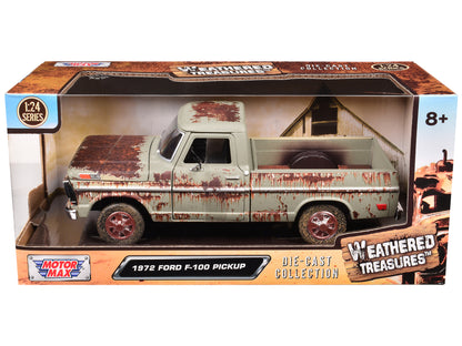 1972 Ford F-100 Pickup Truck Beige (Rusted) "Weathered Treasures" Series 1/24 Diecast Model Car by Motormax <h2>1972 Motormax</h2> <p>High-quality perfect for collectors and enthusiasts. Features deta