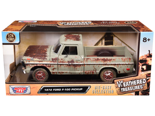 1972 Ford F-100 Pickup Truck Beige (Rusted) "Weathered Treasures" Series 1/24 Diecast Model Car by Motormax <h2>1972 Motormax</h2> <p>High-quality perfect for collectors and enthusiasts. Features deta