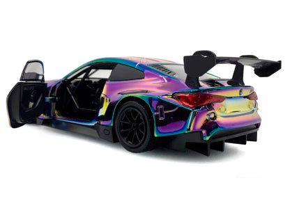 BMW M4 GT3 Chameleon Chrome "Custom Wrap" Series 1/24 Diecast Model Car by Motormax <h2>BMW Motormax</h2> <p>High-quality perfect for collectors and enthusiasts. Features detailed interior exterior cr