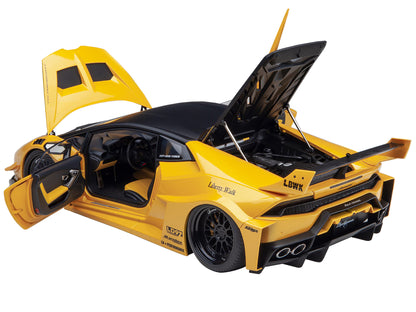 Lamborghini Huracan GT "LB-Silhouette Works" Yellow Metallic with Black Top 1/18 Model Car by Autoart <h2>Lamborghini Autoart</h2> <p>High-quality diecast perfect for collectors and enthusiasts. Featu