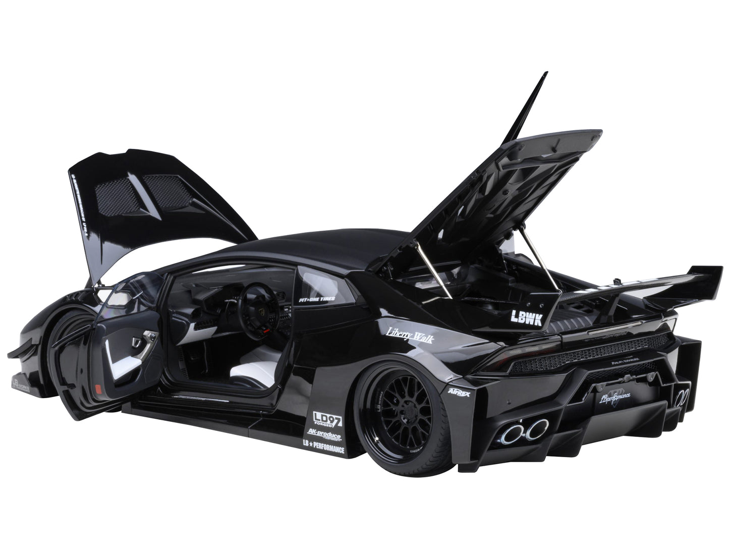 Lamborghini Huracan GT "LB-Silhouette Works" Black 1/18 Model Car by Autoart <h2>Lamborghini Autoart</h2> <p>High-quality diecast perfect for collectors and enthusiasts. Features detailed interior ext