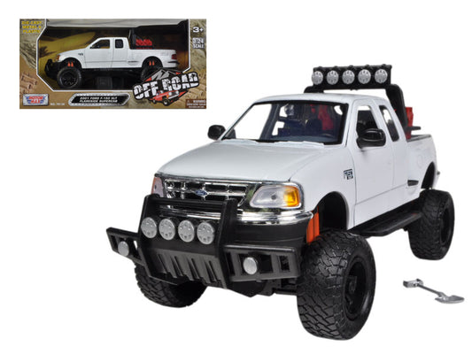 2001 Ford F-150 XLT Flareside Supercab Off-Road Pickup Truck White 1/24 Diecast Model Car by Motormax <h2>2001 Motormax</h2> <p>High-quality perfect for collectors and enthusiasts. Features detailed i
