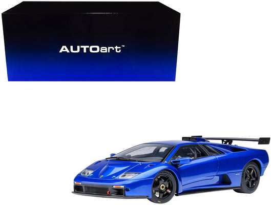 Lamborghini Diablo GTR Monterey Blue Metallic 1/18 Model Car by Autoart T&y