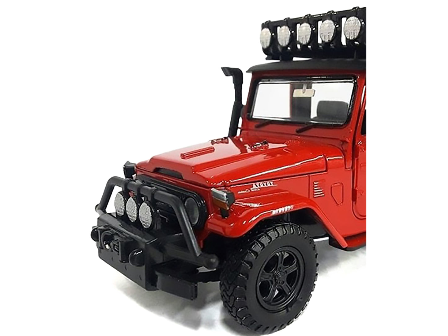 Toyota FJ40 Land Cruiser Red "4x4 Overlanders" Series 1/24 Diecast Model Car by Motormax <h2>Toyota Motormax</h2> <p>High-quality perfect for collectors and enthusiasts. Features detailed interior ext