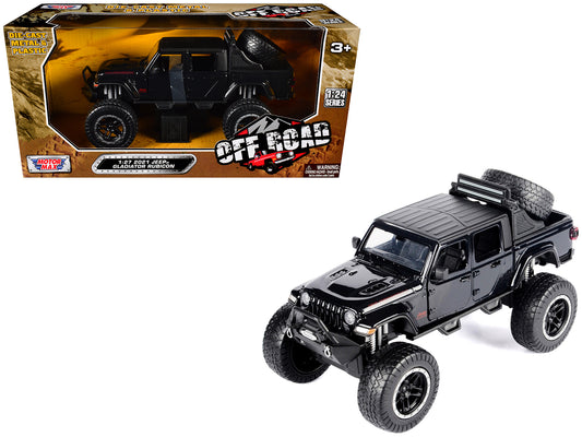 2021 Jeep Gladiator Rubicon Off-Road Pickup Truck Black with Matt Top "Off Road" Series 1/27 Diecast Model Car by Motormax <h2>2021 Motormax</h2> <p>High-quality perfect for collectors and enthusiasts