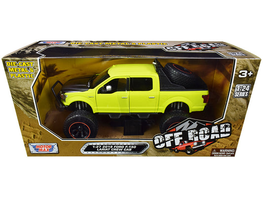 2019 Ford F-150 Lariat Crew Cab Pickup Truck Off Road Bright Green 1/27 Diecast Model Car by Motormax <h2>2019 Motormax</h2> <p>High-quality perfect for collectors and enthusiasts. Features detailed i