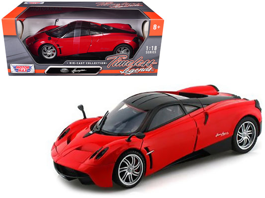 Pagani Huayra Red 1/18 Diecast Car Model by Motormax <h2>Pagani Motormax</h2> <p>High-quality perfect for collectors and enthusiasts. Features detailed interior exterior craftsmanship, realistic paint