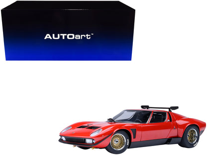 Lamborghini Miura SVR Jota Red 1/18 Model Car by Autoart <h2>Lamborghini Autoart</h2> <p>High-quality diecast perfect for collectors and enthusiasts. Features detailed interior exterior craftsmanship,