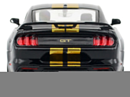 2018 Ford Mustang GT 5.0 Black with Gold Stripes and Graphics "Midnight Eclipse" Series 1/24 Diecast Model Car by Motormax <h2>2018 Motormax</h2> <p>High-quality perfect for collectors enthusiasts. Fe