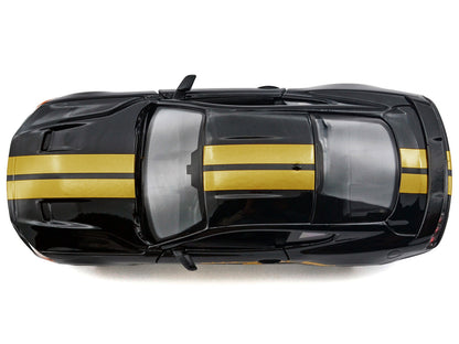 2018 Ford Mustang GT 5.0 Black with Gold Stripes and Graphics "Midnight Eclipse" Series 1/24 Diecast Model Car by Motormax <h2>2018 Motormax</h2> <p>High-quality perfect for collectors enthusiasts. Fe