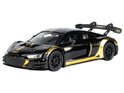 Audi R8 LMS GT3 Black with Gold Stripes and Graphics "Midnight Eclipse" Series 1/24 Diecast Model Car by Motormax <h2>Audi Motormax</h2> <p>High-quality perfect for collectors enthusiasts. Features de