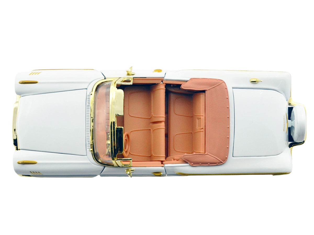 1958 Chevrolet Impala White Metallic Gold 1/24 Diecast Model Car - Motormax