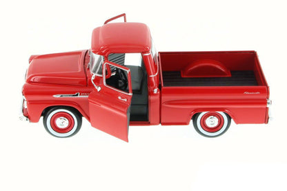 1958 Chevrolet Apache Fleetside Pickup Truck Red 1/24 Diecast Model Car by Motormax <h2>1958 Motormax</h2> <p>High-quality perfect for collectors and enthusiasts. Features detailed interior exterior c