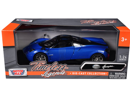Pagani Huayra Blue 1/24 Diecast Model Car by Motormax <h2>Pagani Motormax</h2> <p>High-quality perfect for collectors and enthusiasts. Features detailed interior exterior craftsmanship, realistic pain