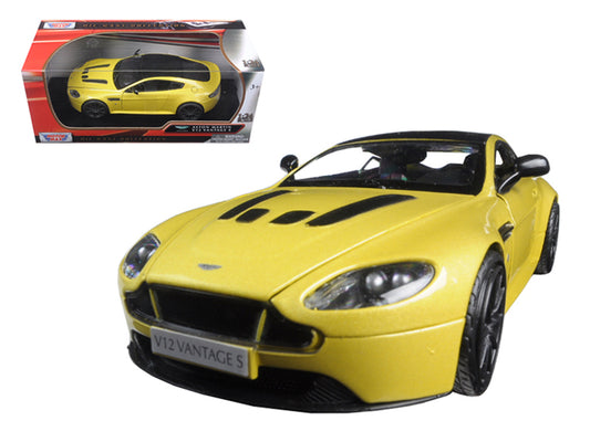 Aston Martin Vantage S V12 Yellow 1/24 Diecast Model Car by Motormax <h2>Aston Motormax</h2> <p>High-quality perfect for collectors and enthusiasts. Features detailed interior exterior craftsmanship,