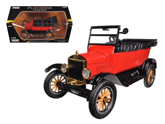 1925 Ford Model T Touring Red 1/24 T&y Diecast Model Car by Motormax