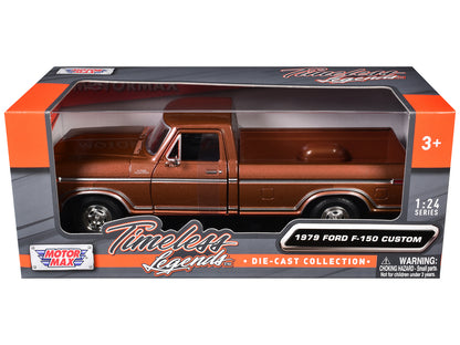 1979 Ford F-150 Pickup Truck Brown 1/24 Diecast Model Car by Motormax <h2>1979 Motormax</h2> <p>High-quality perfect for collectors and enthusiasts. Features detailed interior exterior craftsmanship,