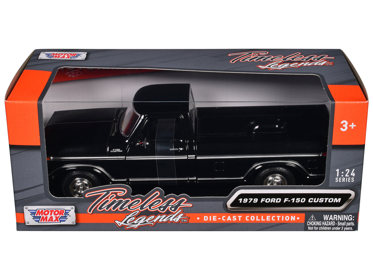 1979 Ford F-150 Custom Pickup Truck Black "Timeless Legends" Series 1/24 Diecast Model Car by Motormax <h2>1979 Motormax</h2> <p>High-quality perfect for collectors and enthusiasts. Features detailed