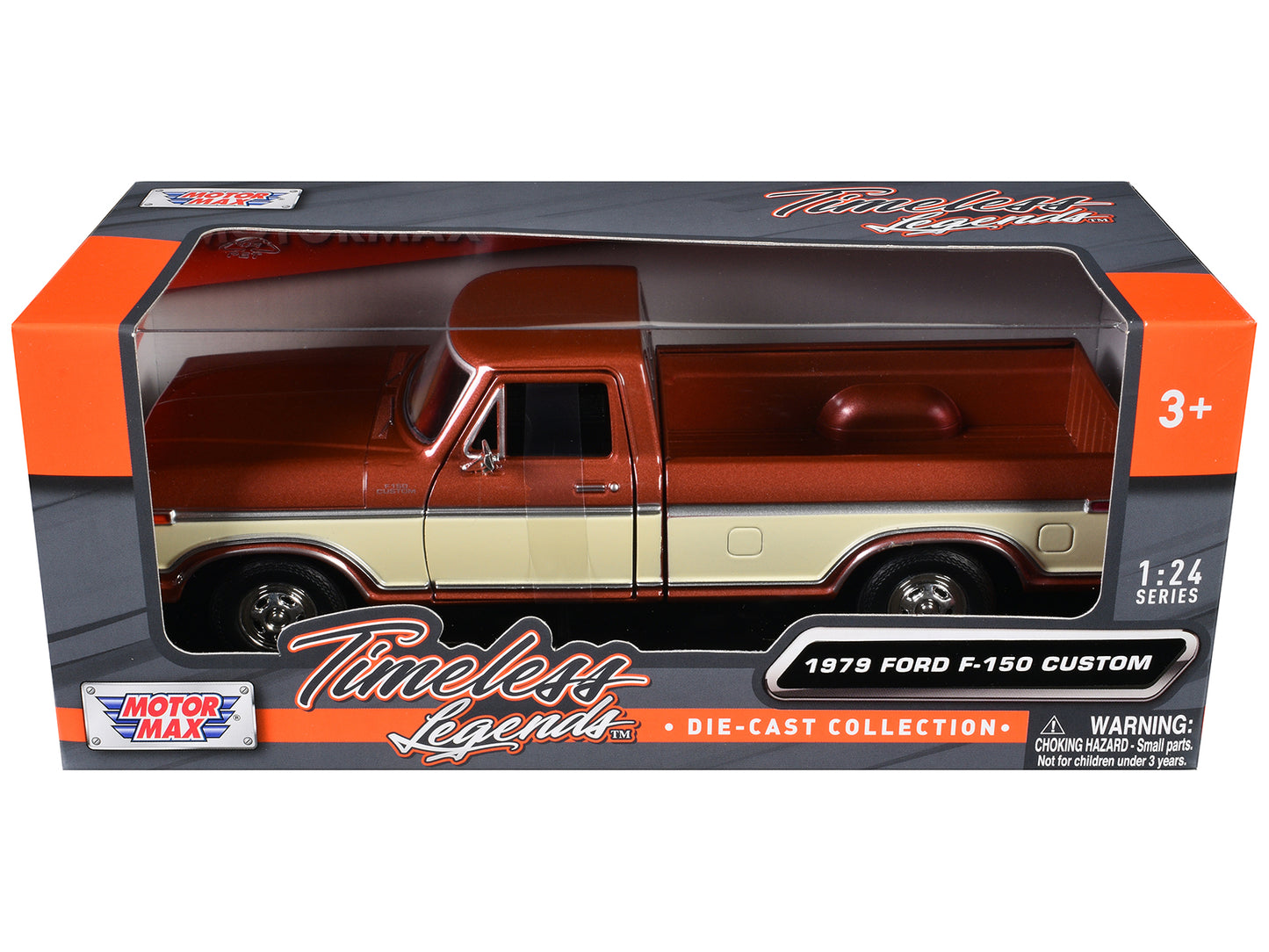 1979 Ford F-150 Custom Pickup Truck Brown Metallic and Cream "Timeless Legends" Series 1/24 Diecast Model Car by Motormax <h2>1979 Motormax</h2> <p>High-quality perfect for collectors enthusiasts. Fea