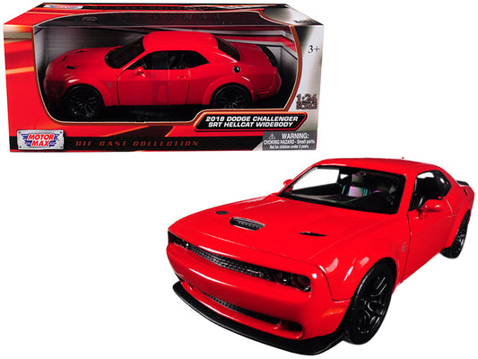2018 Dodge Challenger SRT Hellcat Widebody Red 1/24 Diecast Model Car by Motormax <h2>2018 Motormax</h2> <p>High-quality perfect for collectors and enthusiasts. Features detailed interior exterior cra