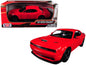 2018 Dodge Challenger SRT Hellcat Widebody Red 1/24 Diecast Model Car by Motormax <h2>2018 Motormax</h2> <p>High-quality perfect for collectors and enthusiasts. Features detailed interior exterior cra
