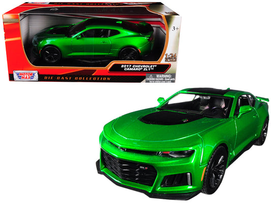 2017 Chevrolet Camaro ZL1 Metallic Green 1/24 Diecast Car Model by Motormax <h2>2017 Motormax</h2> <p>High-quality perfect for collectors and enthusiasts. Features detailed interior exterior craftsman