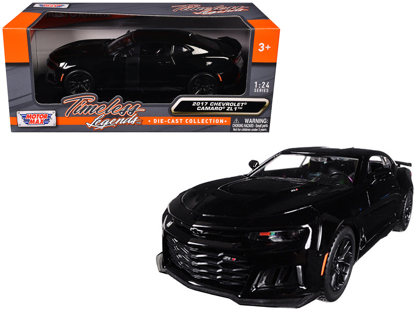 2017 Chevrolet Camaro ZL1 Black 1/24 Diecast Model Car by Motormax <h2>2017 Motormax</h2> <p>High-quality perfect for collectors and enthusiasts. Features detailed interior exterior craftsmanship, rea