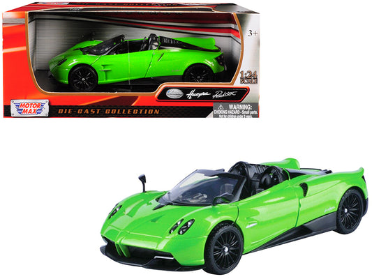 Pagani Huayra Roadster Green 1/24 Diecast Model Car by Motormax <h2>Pagani Motormax</h2> <p>High-quality perfect for collectors and enthusiasts. Features detailed interior exterior craftsmanship, real