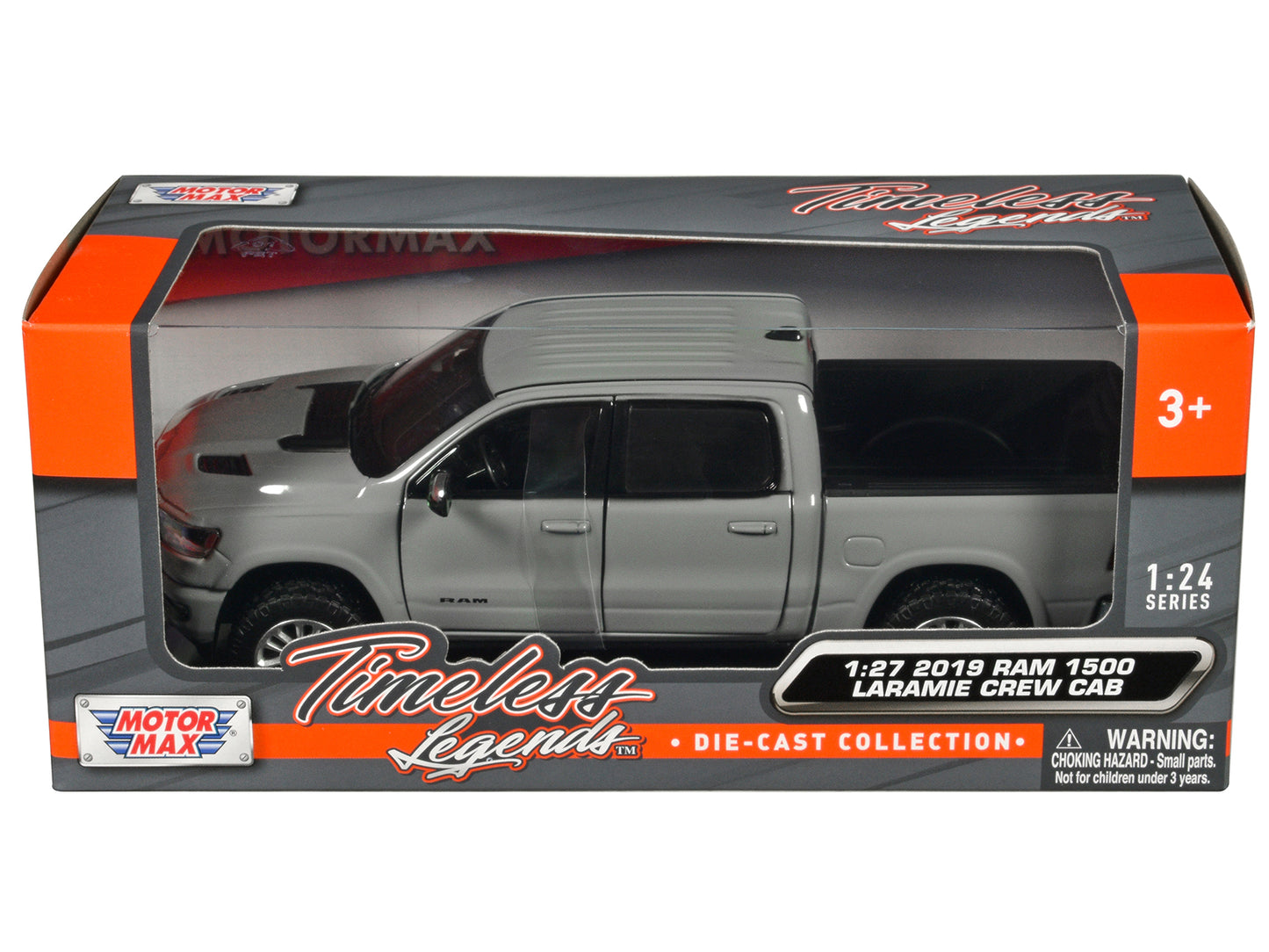2019 RAM 1500 Laramie Crew Cab Pickup Truck Gray "Timeless Legends" Series 1/27 Diecast Model Car by Motormax <h2>2019 Motormax</h2> <p>High-quality perfect for collectors and enthusiasts. Features de