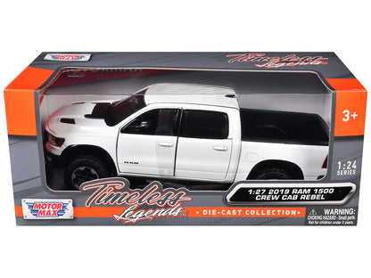 2019 RAM 1500 Rebel Crew Cab Pickup Truck White 1/24-1/27 Diecast Model Car by Motormax <h2>2019 Motormax</h2> <p>High-quality perfect for collectors and enthusiasts. Features detailed interior exteri