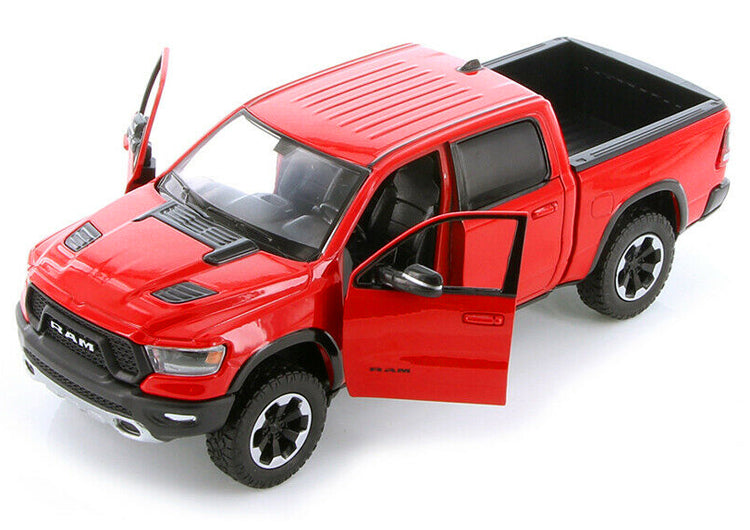 2019 RAM 1500 Rebel Crew Cab Pickup Truck Red 1/24 Diecast Model Car by Motormax <h2>2019 Motormax</h2> <p>High-quality perfect for collectors and enthusiasts. Features detailed interior exterior craf