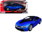 2018 BMW i8 Coupe Metallic Blue with Black Top 1/24 Diecast Model Car by Motormax <h2>2018 Motormax</h2> <p>High-quality perfect for collectors and enthusiasts. Features detailed interior exterior cra