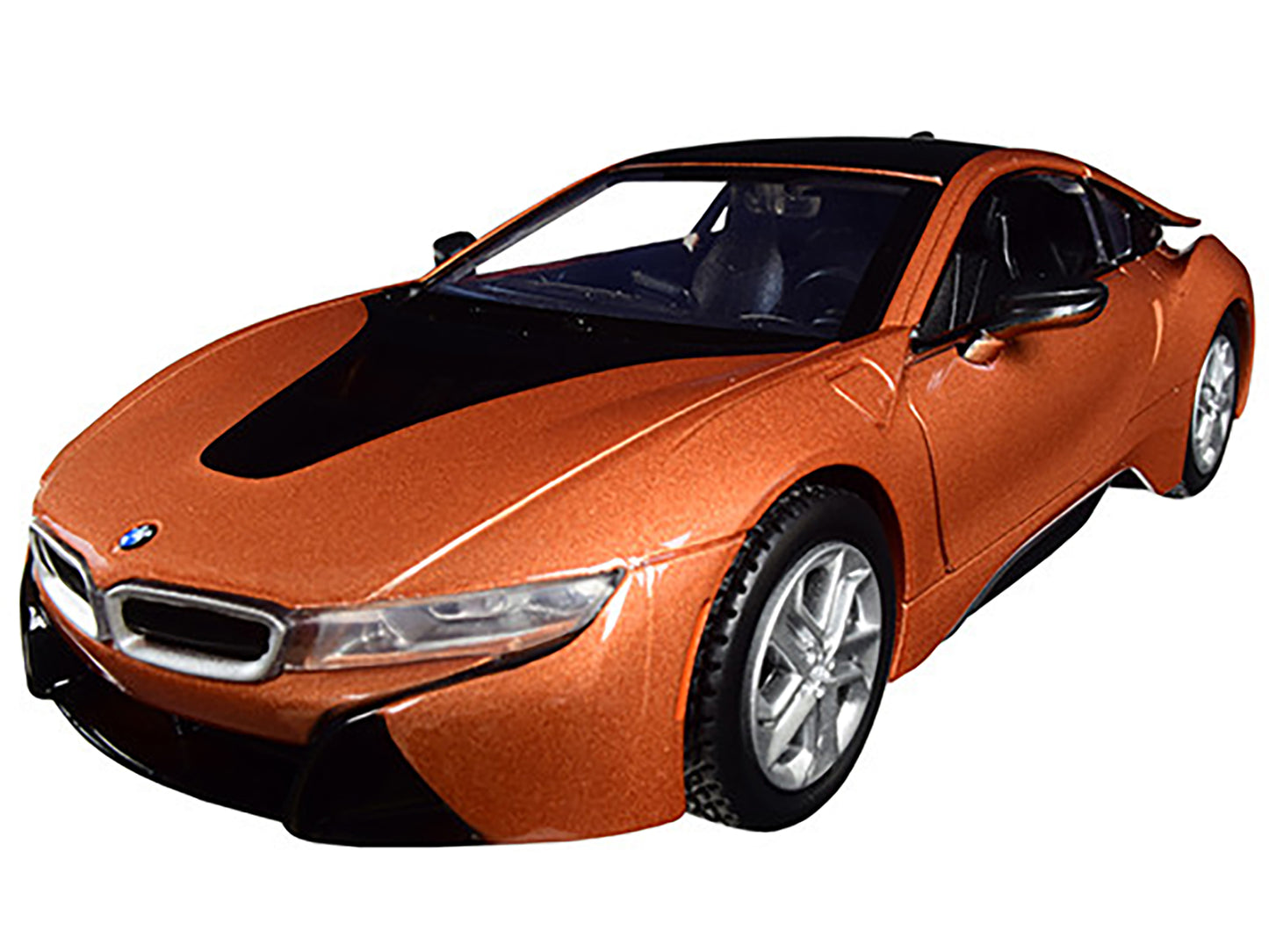 2018 BMW i8 Coupe Metallic Orange with Black Top 1/24 Diecast Model Car by Motormax <h2>2018 Motormax</h2> <p>High-quality perfect for collectors and enthusiasts. Features detailed interior exterior c