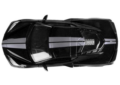 2020 Chevrolet Corvette C8 Stingray Black with Silver Stripes "Timeless Legends" Series 1/24 Diecast Model Car by Motormax <h2>2020 Motormax</h2> <p>High-quality perfect for collectors and enthusiasts