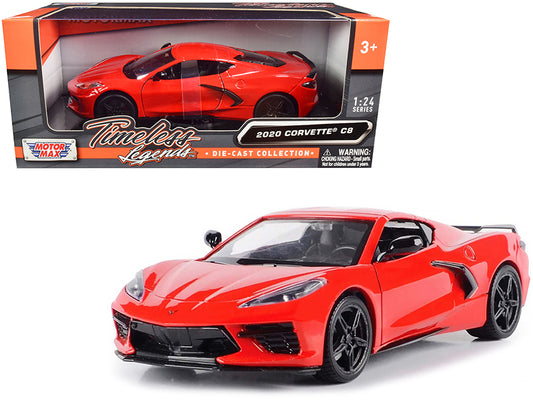 2020 Chevrolet Corvette C8 Stingray Red "Timeless Legends" 1/24 Diecast Model Car by Motormax <h2>2020 Motormax</h2> <p>High-quality perfect for collectors and enthusiasts. Features detailed interior