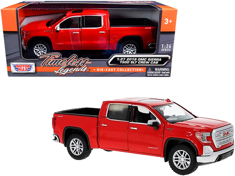 2019 GMC Sierra 1500 SLT Crew Cab Pickup Truck Red 1/24-1/27 Diecast Model Car by Motormax <h2>2019 Motormax</h2> <p>High-quality perfect for collectors and enthusiasts. Features detailed interior ext