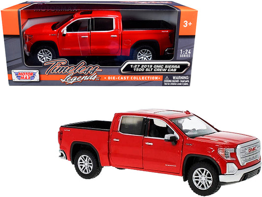 2019 GMC Sierra 1500 SLT Crew Cab Pickup Truck Red 1/24-1/27 Diecast Model Car by Motormax <h2>2019 Motormax</h2> <p>High-quality perfect for collectors and enthusiasts. Features detailed interior ext
