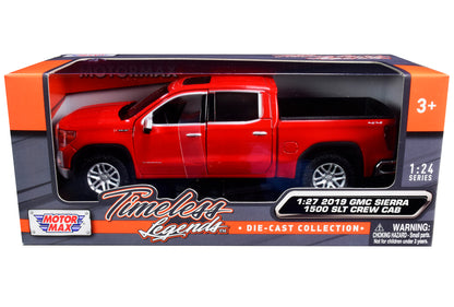 2019 GMC Sierra 1500 SLT Crew Cab Pickup Truck Red 1/24-1/27 Diecast Model Car by Motormax <h2>2019 Motormax</h2> <p>High-quality perfect for collectors and enthusiasts. Features detailed interior ext