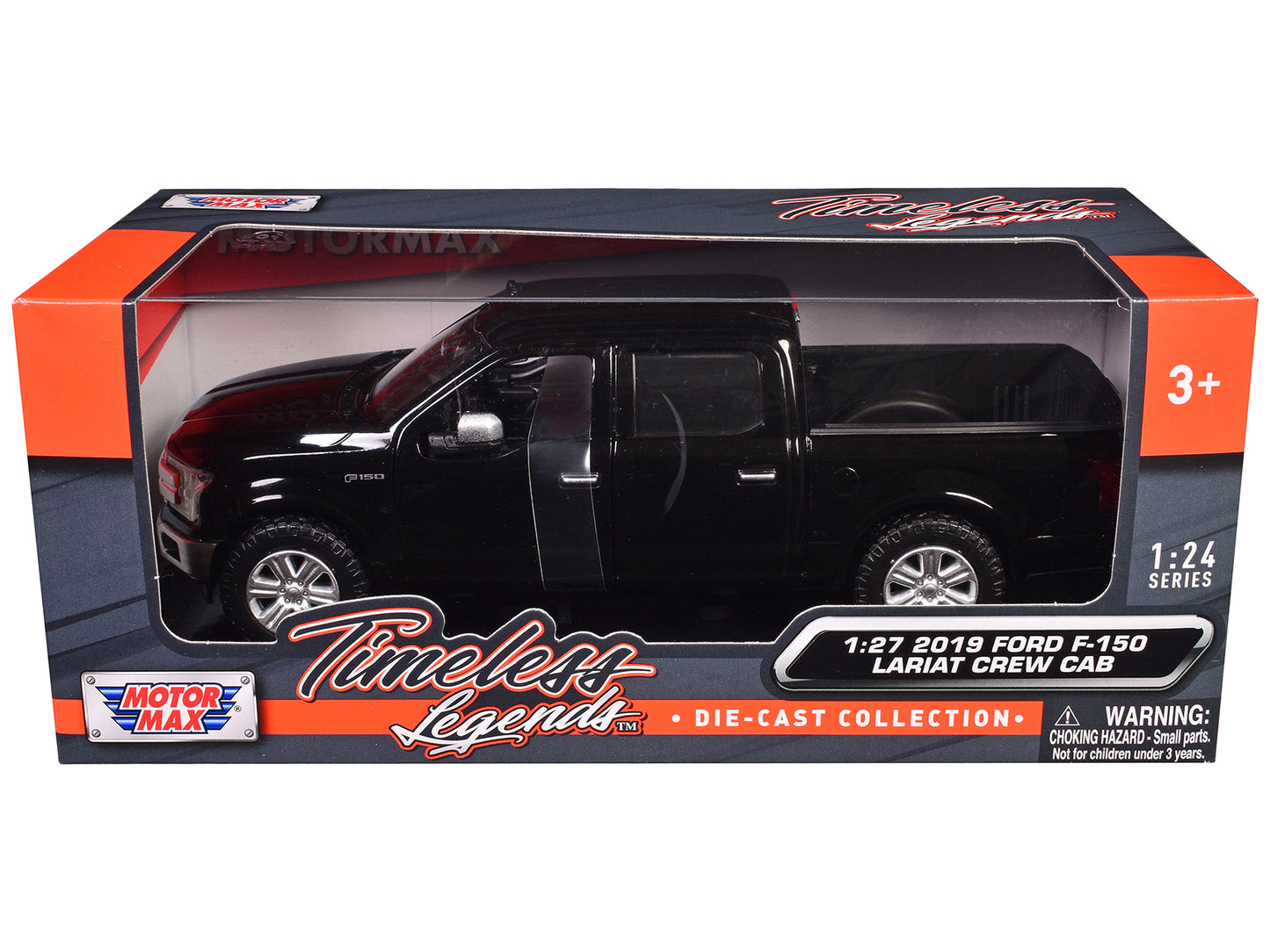 2019 Ford F-150 Lariat Crew Cab Pickup Truck Black 1/27 Diecast Model Car by Motormax <h2>2019 Motormax</h2> <p>High-quality perfect for collectors and enthusiasts. Features detailed interior exterior